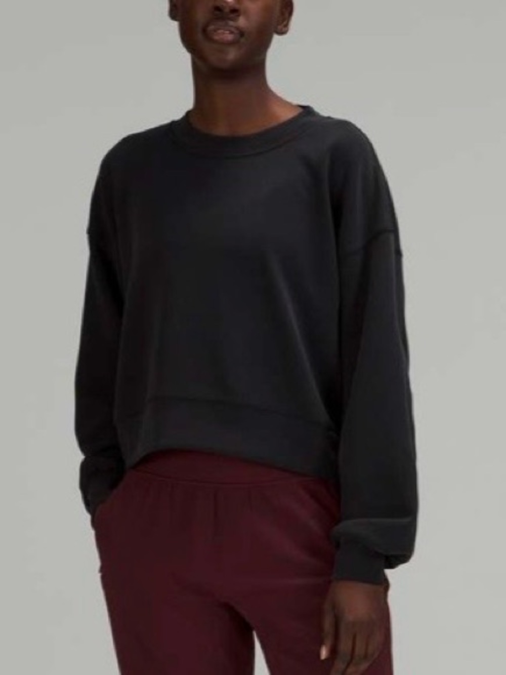 Lululemon Perfectly Oversized Cropped Crew *Softstreme